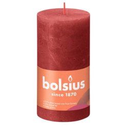 Bolsius Rustiko Shine wax candle Cylinder Red 1 pc(s)