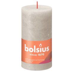 Bolsius Rustiko Shine wax candle Cylinder Grey 1 pc(s)
