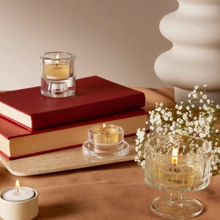 Bolsius True Scents Lavender Fragrance Tealights 18 Pack - 4 Hour Burn Time - Natural Extracts Vegan Wax - No Palm Oil