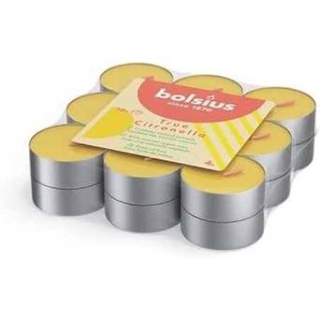 BOLSIUS True Citronella 4 Hour Tealights - Pack of 18