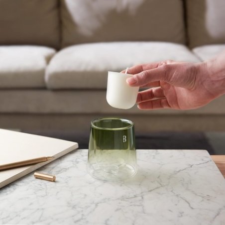 Bolsius CleanLight Refill Cedarwood & Vetiver Scented Candle Refill - 20 Hours Burning Time - Contains Natural Plant