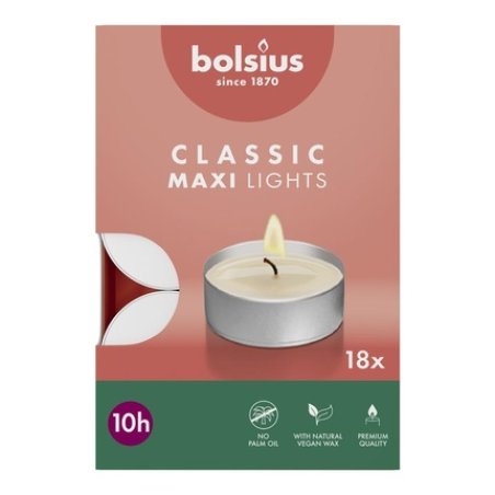 Bolsius Maxi Tealight 10 Hours