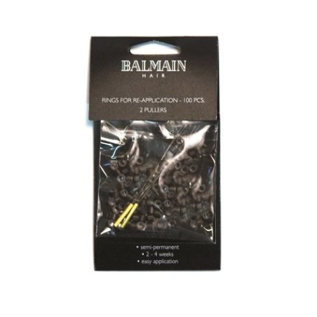 Balmain Rings Brown for Double Hair and Fill-In Soft Ring Extensions 100 Pieces