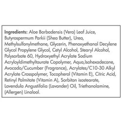 Curaloe Aloe Vera Day Cream 75% Pure Organic Lotion Enriched with African Shea Butter, Lavender Oil & Vitamin E for