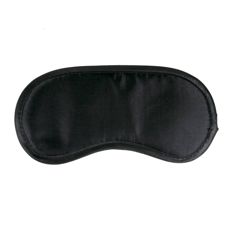Teazers Black Satin Eye Mask