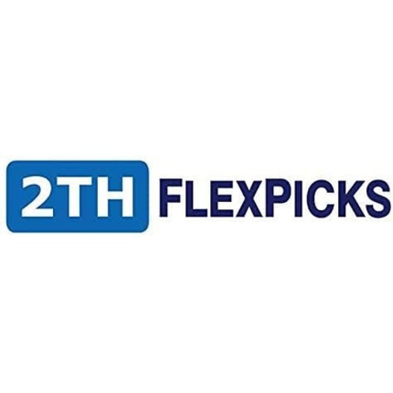 2TH Flexpicks 50 Flexible and Soft Rubber Picks for Plaque Removal and Gum Health
