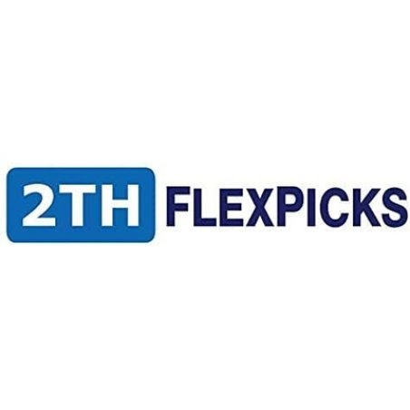 2TH Flexpicks 50 Flexible and Soft Rubber Picks for Plaque Removal and Gum Health