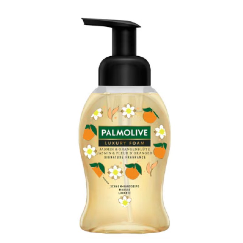 Palmolive Magic Softness Foam Hand Soap Test Pack Raspberry Jasmine Lime 250ml Each with Busy Block
