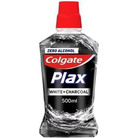 Colgate Plax White Charcoal Mouthwash 500ml