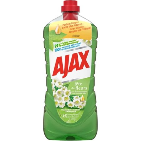 AJAX Fête des Fleurs Fresh Lily of the Valley Household Cleaner for Floors and Multi Surfaces 1.25L - White