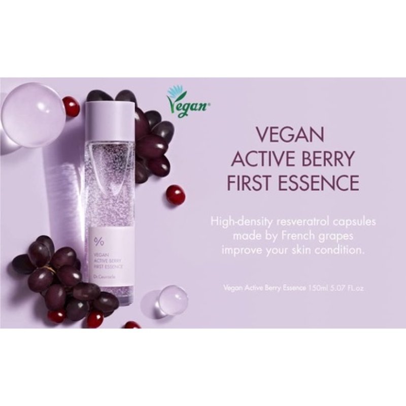 Dr.Ceuracle Vegan Active Berry First Essence High-Density Resveratrol Capsules from French Grapes Vitamin A from