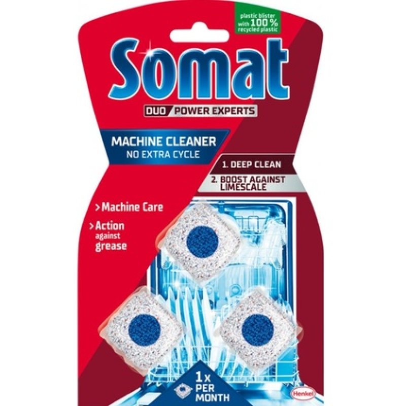 Somat Machine Cleaner Tablets For Dishwasher - 3 X 20 Grams