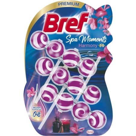 Henkel Bref Toilet Bowl Cleaner Spa Moments Harmony Balls 3x50g 9