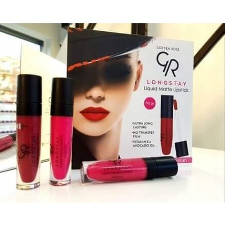 Golden Rose Creamy Longstay Liquid Matte Lipstick with Vitamin E and Avocado Oil Full Coverage 5.5ml - Shade 30