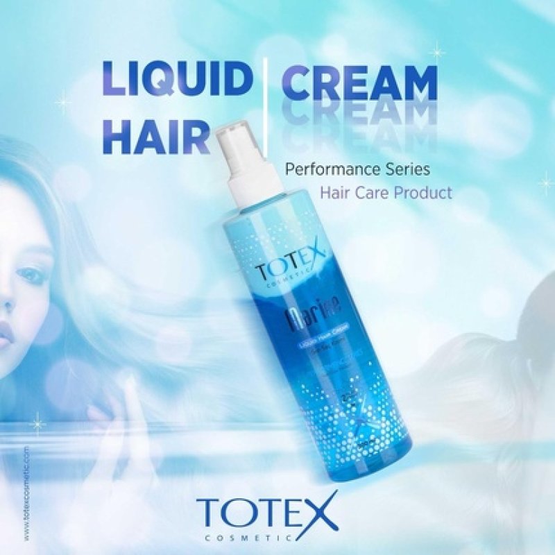 Totex Hair Conditioner Spray Leave-in 2 Phase Conditioning Liquid Hair Cream Detangler & Smooth 300ml Marine