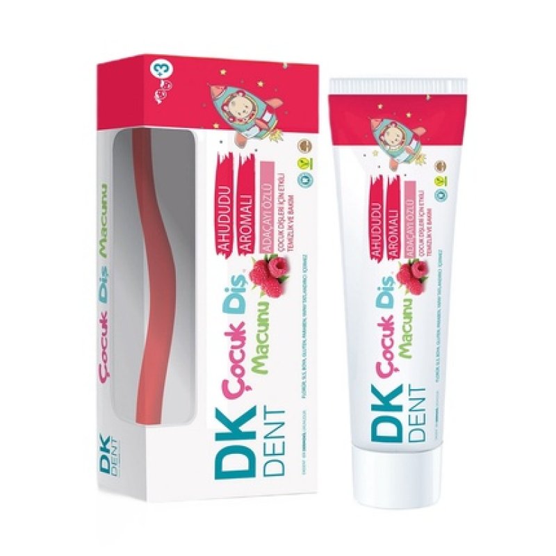 Dermokil Dk Dent Toothpaste For Children Raspberry 50ml Toothbrush