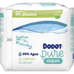 Dodot Aqua Pure Baby Wipes - Pack Of 2, 144 Units, No Perfume, No Alcohol
