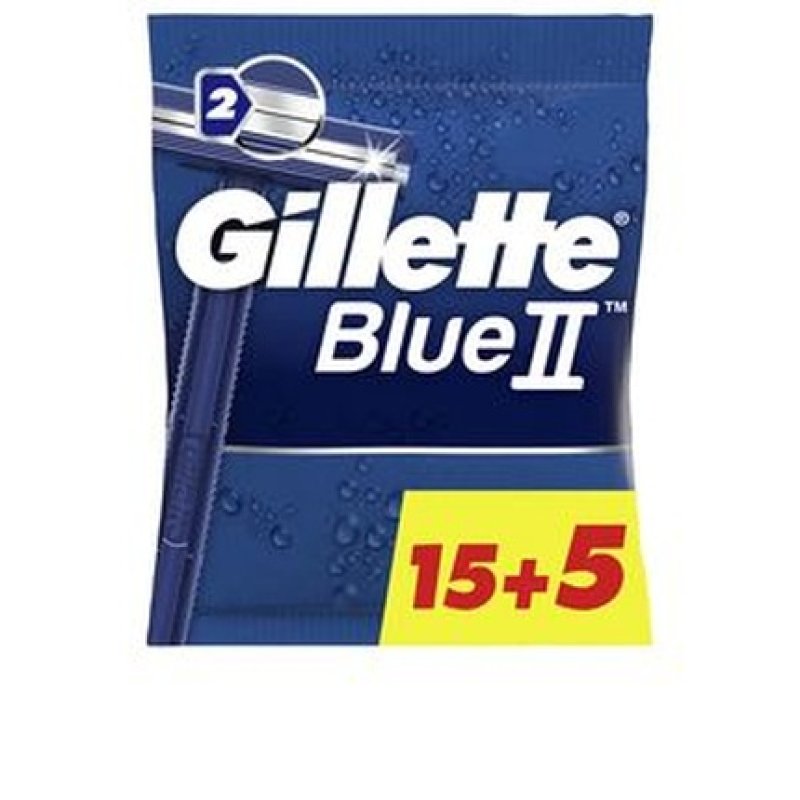 Gillette Blue Ii Disposable Razor Blades - 20 Units