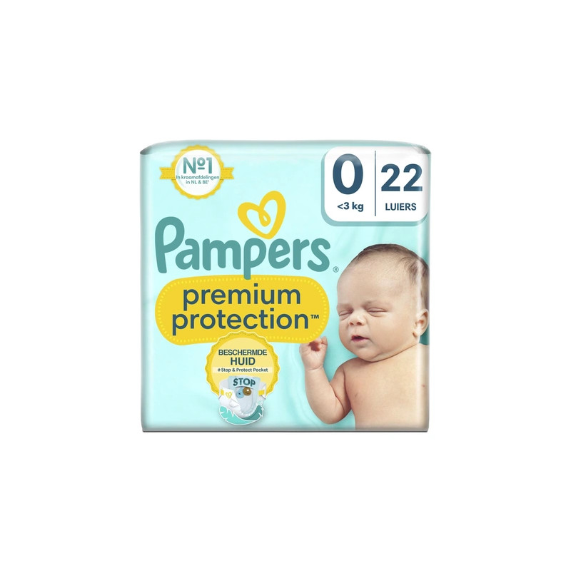 Pampers Couche Premium Protection New Baby, taille 0 Micro