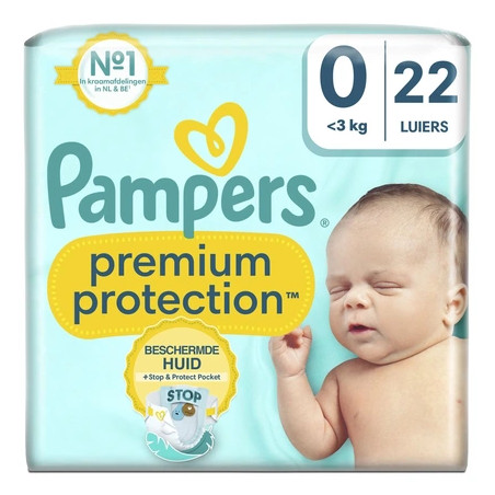 Pampers Couche Premium Protection New Baby, taille 0 Micro