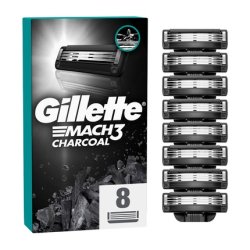 Gillette Mach3 Charcoal Anti-Irritation Razor Blades 1x8