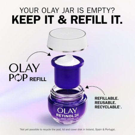 Olay Retinol 24 Night Cream Face Moisturizer Refill with Antioxidant Vitamin E 50ml