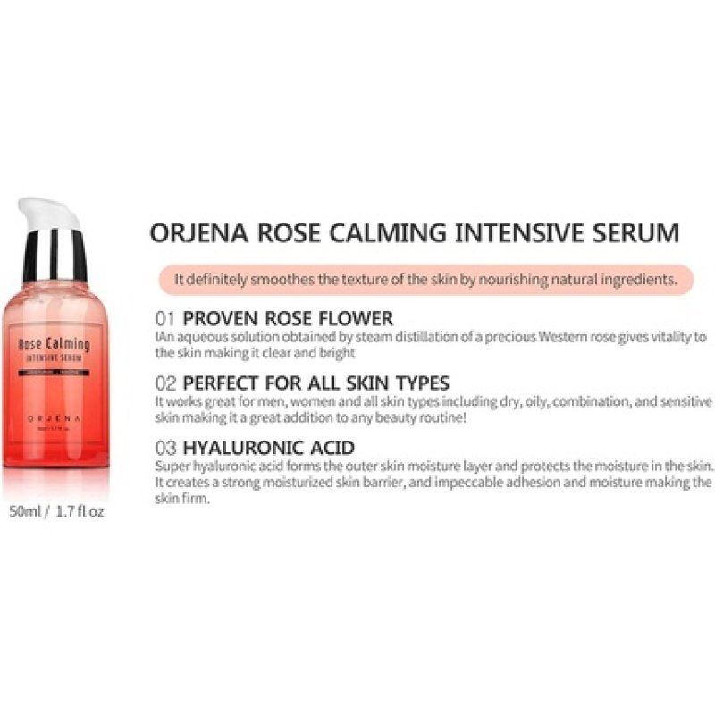 Orjena Rose Calming Intensive Serum - Moisturizing, Soothing for All