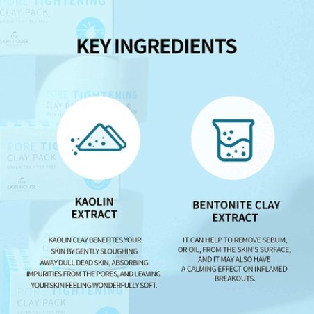 The Skin House Perfect Pore Tightening Clay Pack 100ml - Minimize Blackheads and Deep Clean Pores
