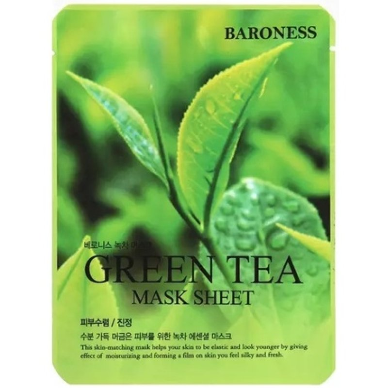 BARONESS - Green Tea Extract Sheet Mask, 21g