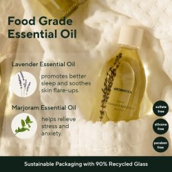 AROMATICA Serene Body Oil Lavender & Marjoram Aromatherapy Massage Oil 100ml 3.38 fl. oz