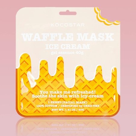 Kocostar Waffle Gel Essence Sheet Mask 40g - Ice Cream