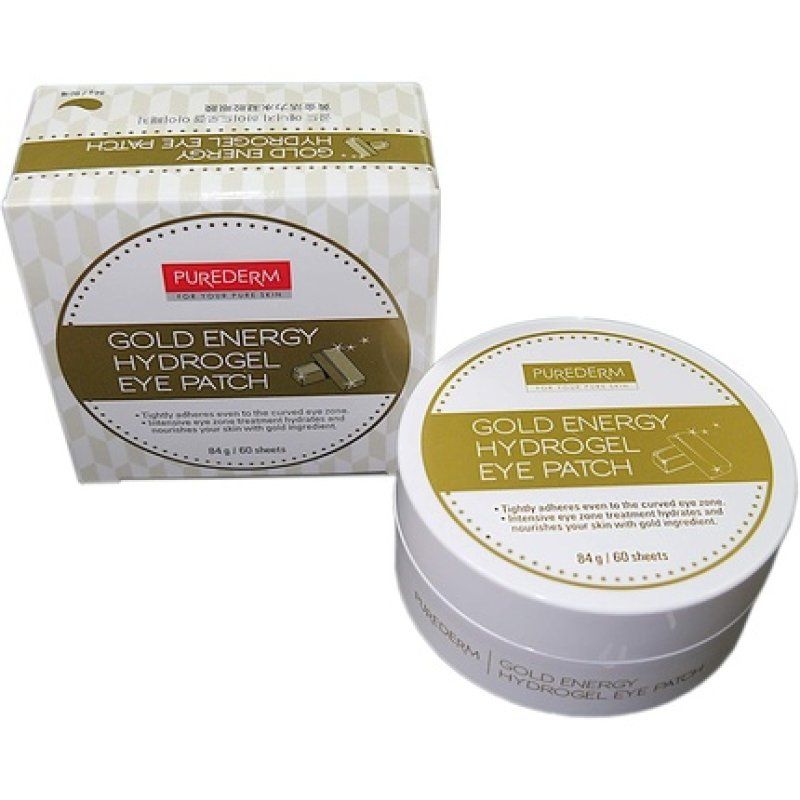 Gold Energy Hydrogel Eye Patch Anti-Wrinkle Collagen Eye Masks Eye Serum Eye Gel Pads Gold/Lemongrass/Vita10complex