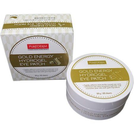 Gold Energy Hydrogel Eye Patch Anti-Wrinkle Collagen Eye Masks Eye Serum Eye Gel Pads Gold/Lemongrass/Vita10complex