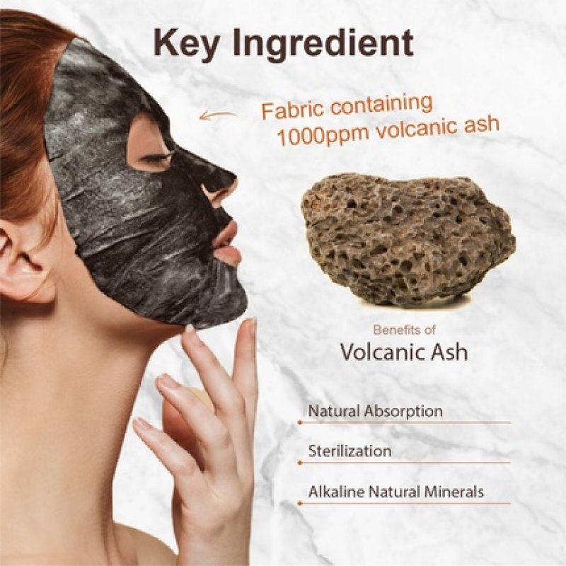 Purederm Deep Purifying Black O2 Bubble Mask Volcanic Facial Sheet with Detoxifying and Moisturizing Action Skin