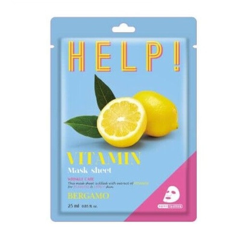 Help Sheet Mask with Vitamin 25ml BERGAMO