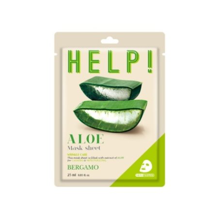 Bergamo Help! Aloe Mask Sheet - 25 Ml Hydrating Face Mask