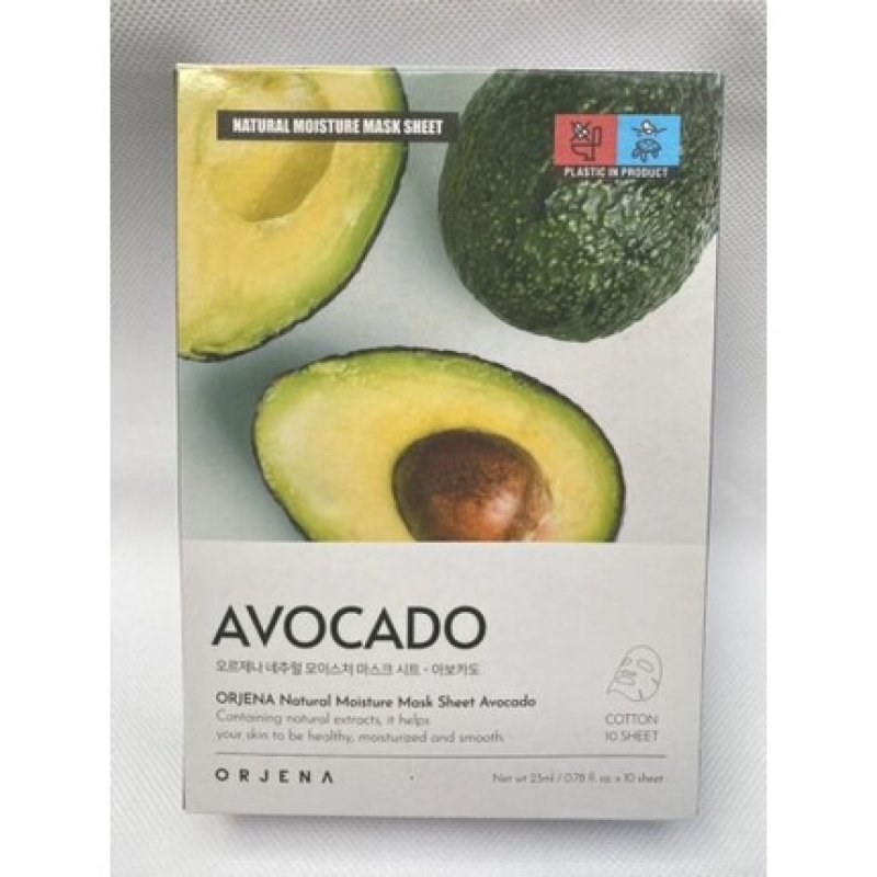 Orjena Natural Moisture Smooth Sheet Mask Avocado