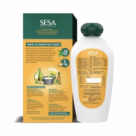 Sesa Oil Ayurvedic Herbal Remedy for Long Nourished Hair Growth and Scalp Disorders