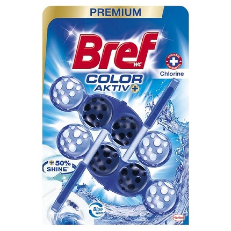 Bref Toilet Block 2x50g Color Activ Chlorine
