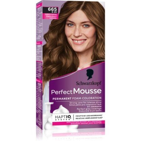 Schwarzkopf Perfect Mousse Permanent Hair Color - 665 Choco Toffee