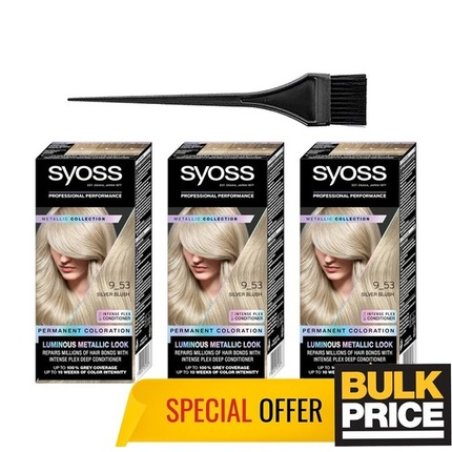 SYOSS Permanent Coloration Hair Dye 9-53 Silver Blush