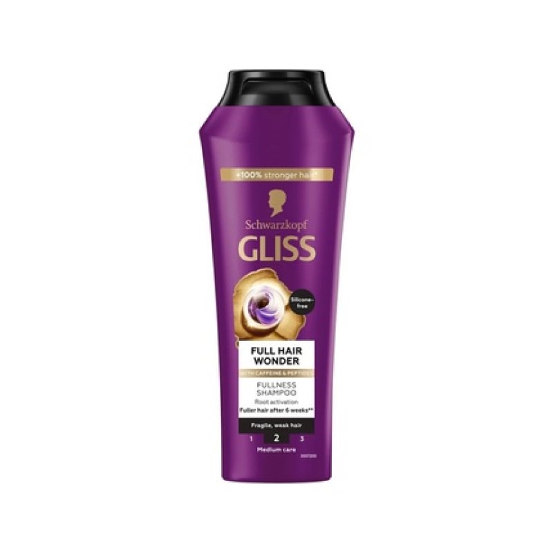 Gliss Regenerating Shampoo Full Hair Wonder 250 Ml