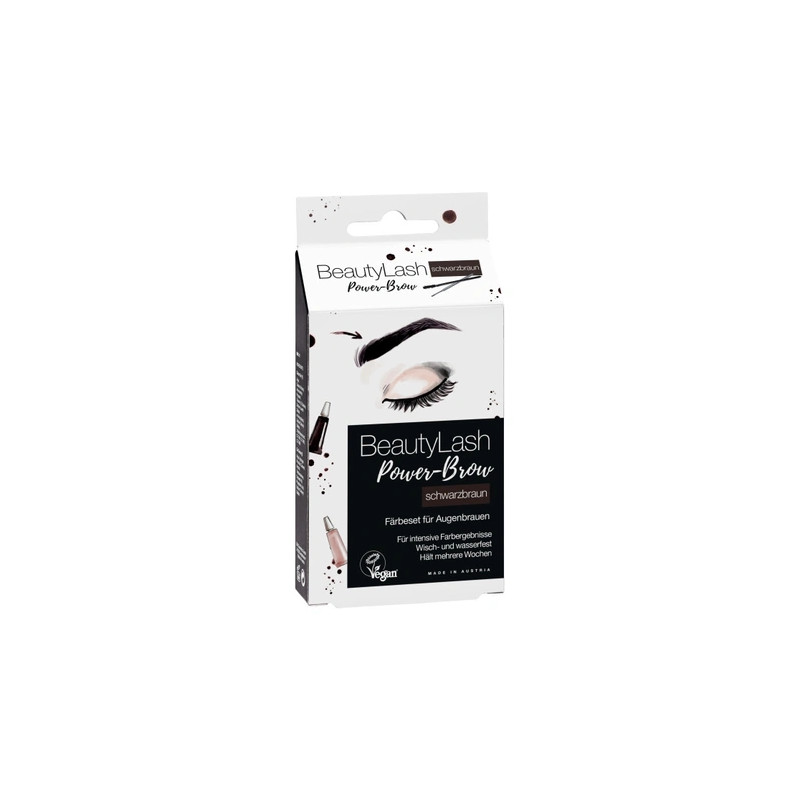 Beautylash Eyebrow Tinting Kit Dark Brown - Vegan Formula