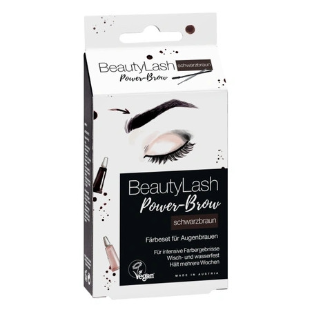 Beautylash Eyebrow Tinting Kit Dark Brown - Vegan Formula