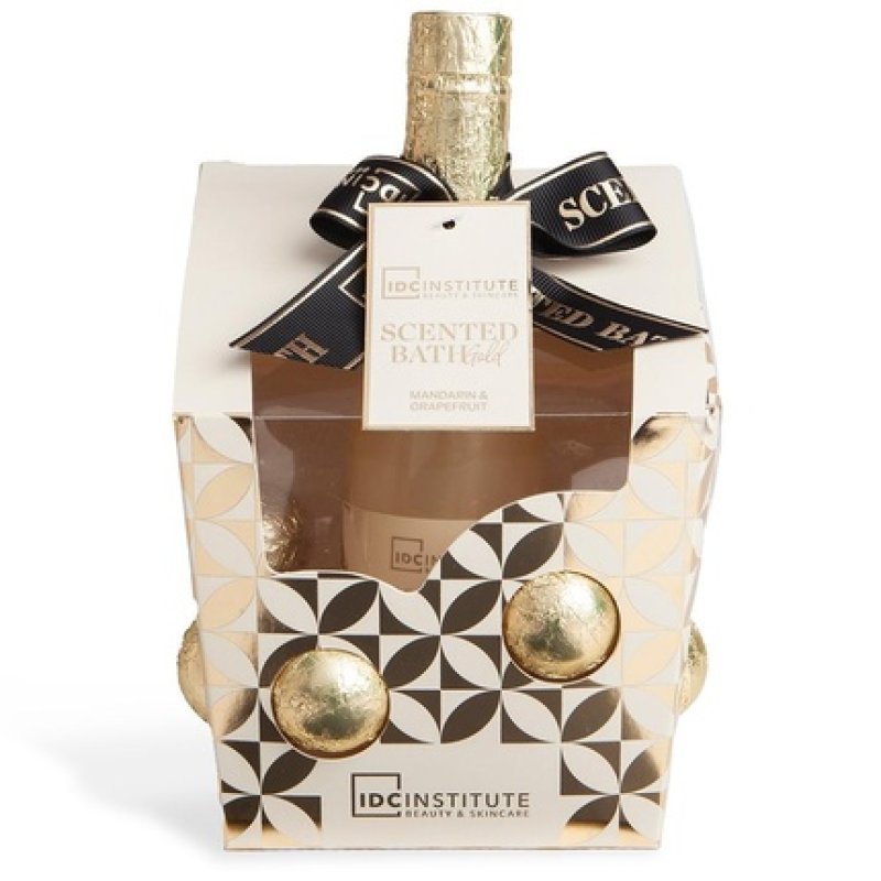 Scented Gold Gift Box with Bath Bombs