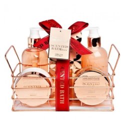 Aquarius 2024 Bronze Fragrance Set With Bath 200ml, Salts, Milk 80ml, Scrub 80ml, And Fragrance Water 50ml