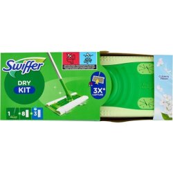 Swiffer Sweeper Basic Kit with 1 Mop, 8 Dry and 3 Wet Floor Cloths