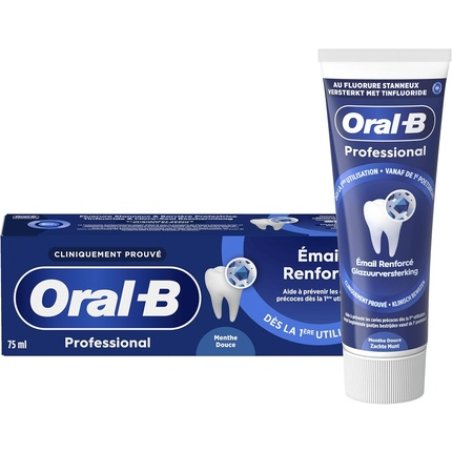 Oral-B Professional Toothpaste Strong Enamel Spearmint Eucalyptus Flavor