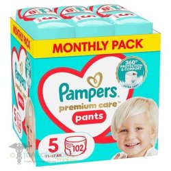 Pampers Premium Care Pants Size 5 - 102 Pieces