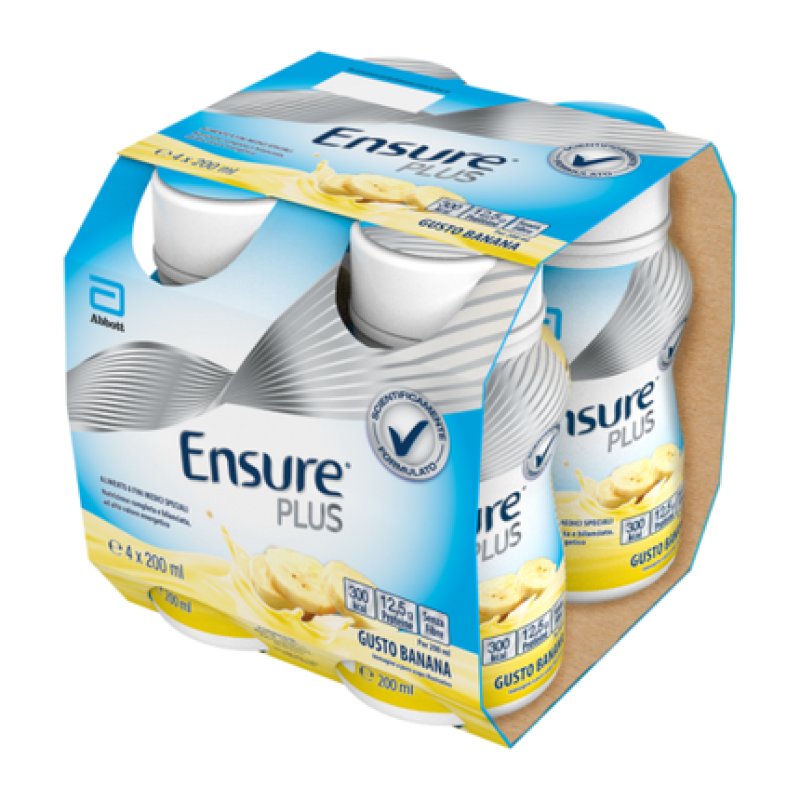 Ensure PLUS Banana Abbott 200ml - Pack of 4